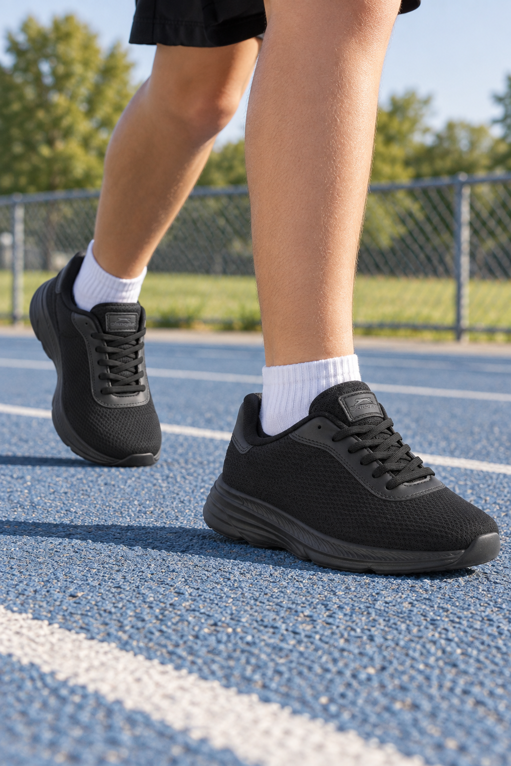 Chaussures de course Slazenger Proofix — Noir (junior), aux pieds