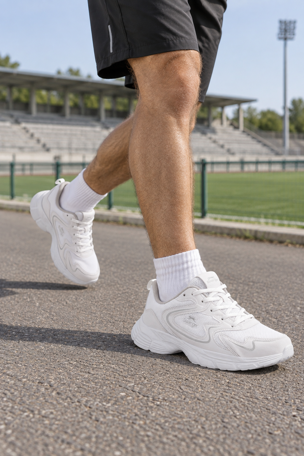 Chaussures de course Slazenger Elijah — Blanc (homme), aux pieds