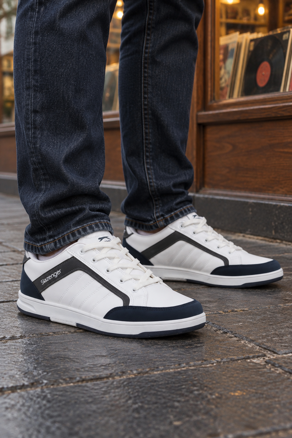 Zapatillas Slazenger Crest — Blanco (hombre), en los pies
