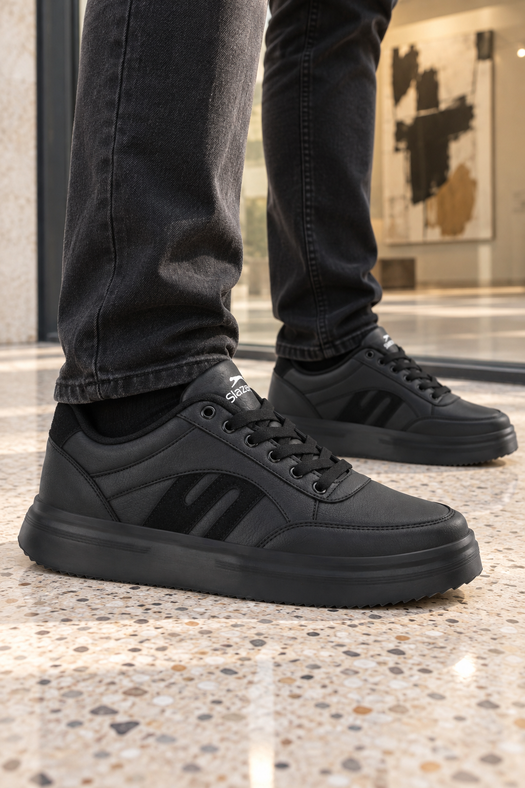 Zapatillas Slazenger Deflect — Negro (hombre), en los pies