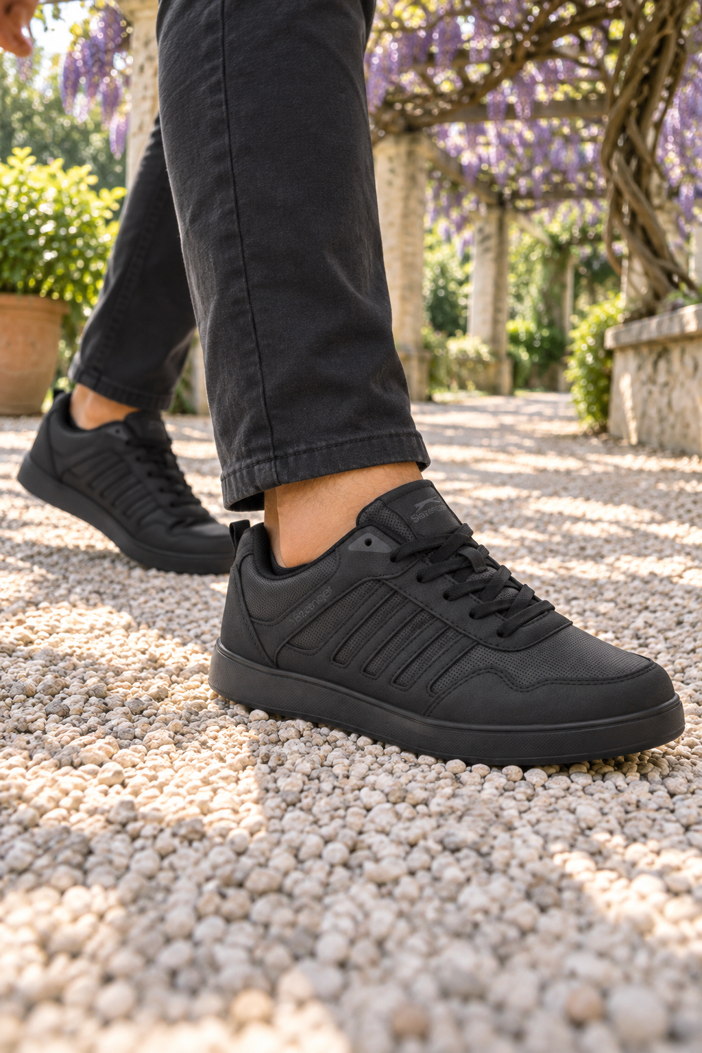 Zapatillas Slazenger Electro — Negro (hombre), en los pies