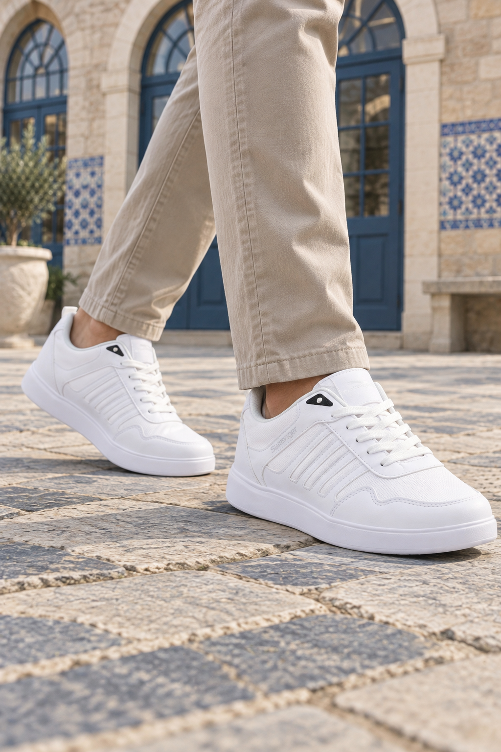 Slazenger Electro Sneaker — Weiß (Herren), am Fuß