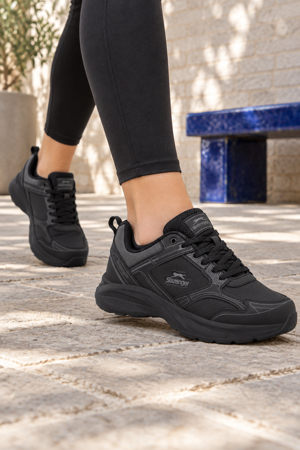 Zapatillas Slazenger Gima — Negro (mujer), en los pies