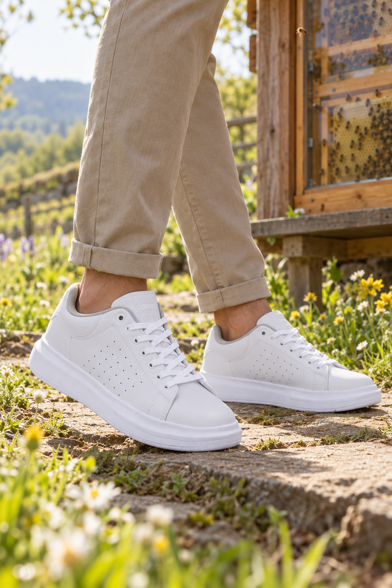 Zapatillas Slazenger Phantom — Blanco (hombre), en los pies