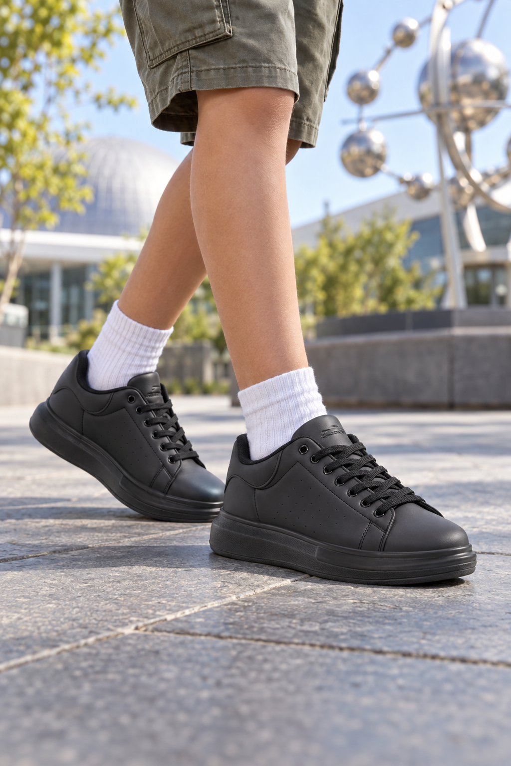 Zapatillas Slazenger Phantom — Negro (junior), en los pies