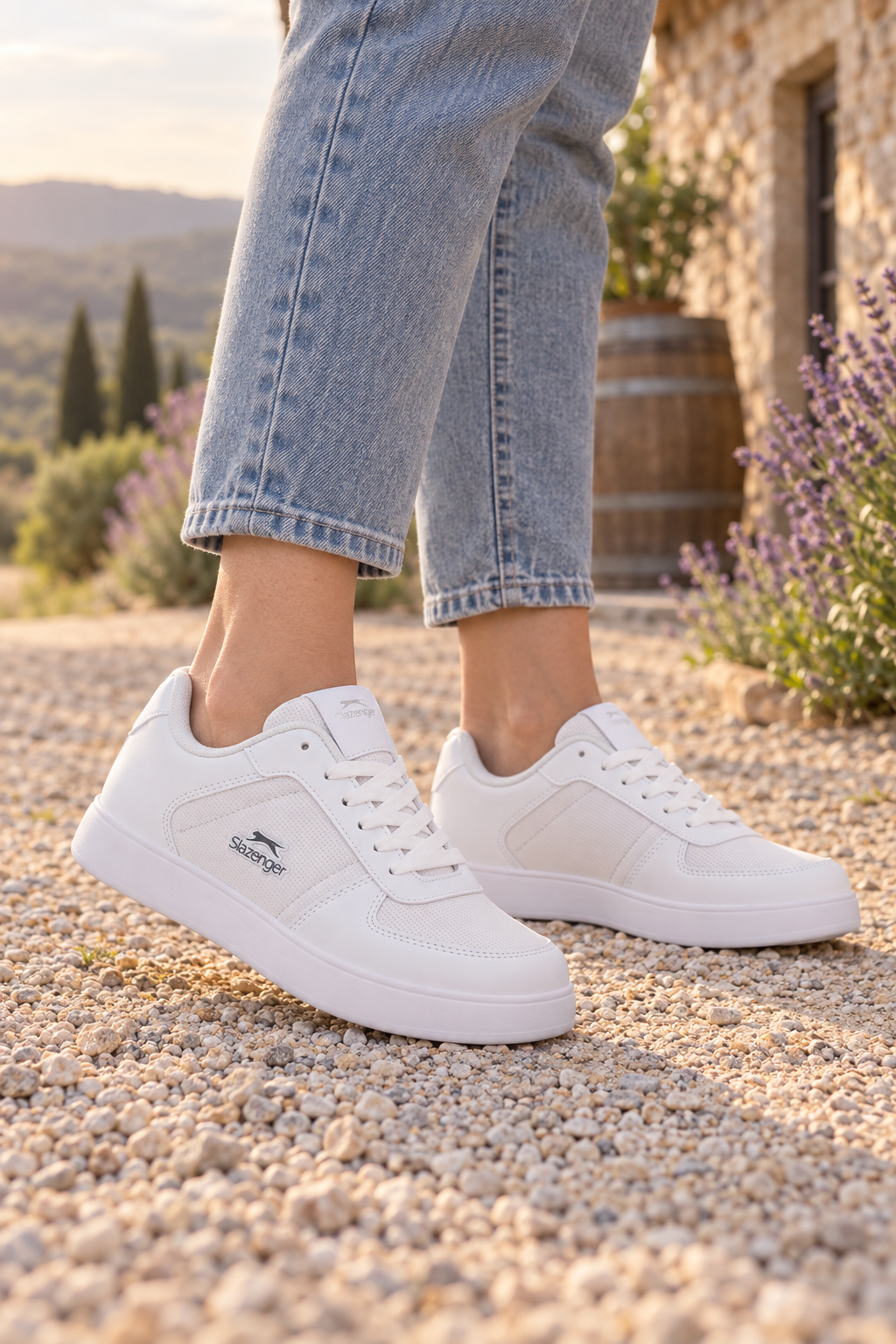 Zapatillas Slazenger Point New — Blanco (mujer), en los pies