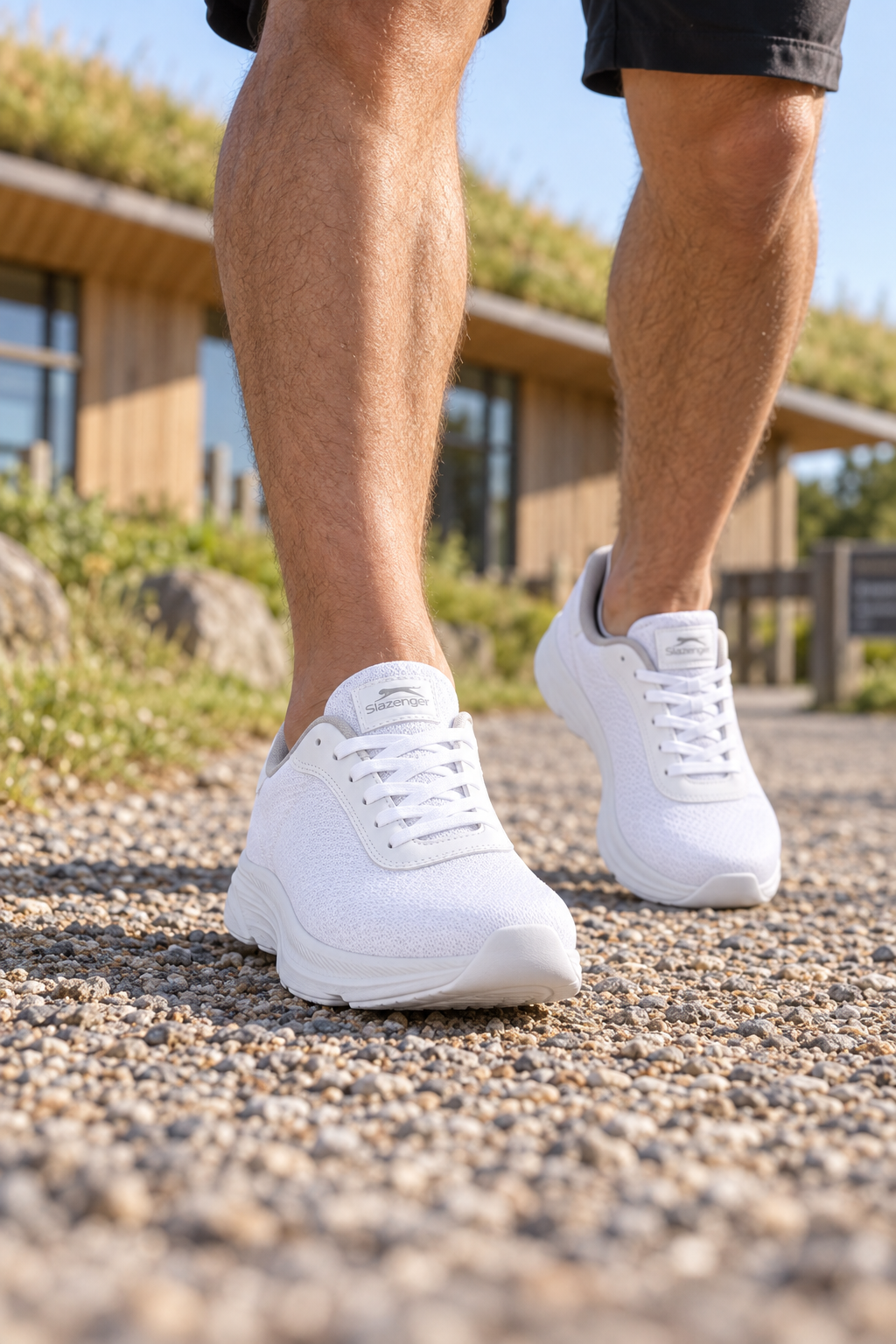 Zapatillas de running Slazenger Proofix — Blanco (hombre), en los pies