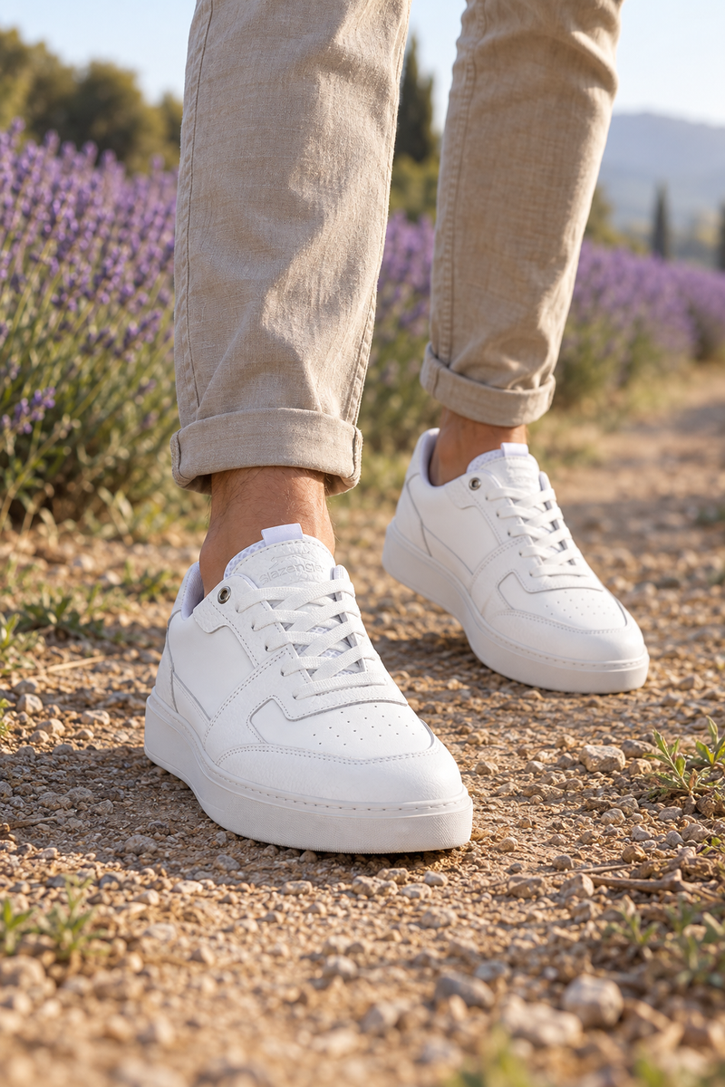 Sneakers Slazenger Starx — Bianco (uomo), indosso