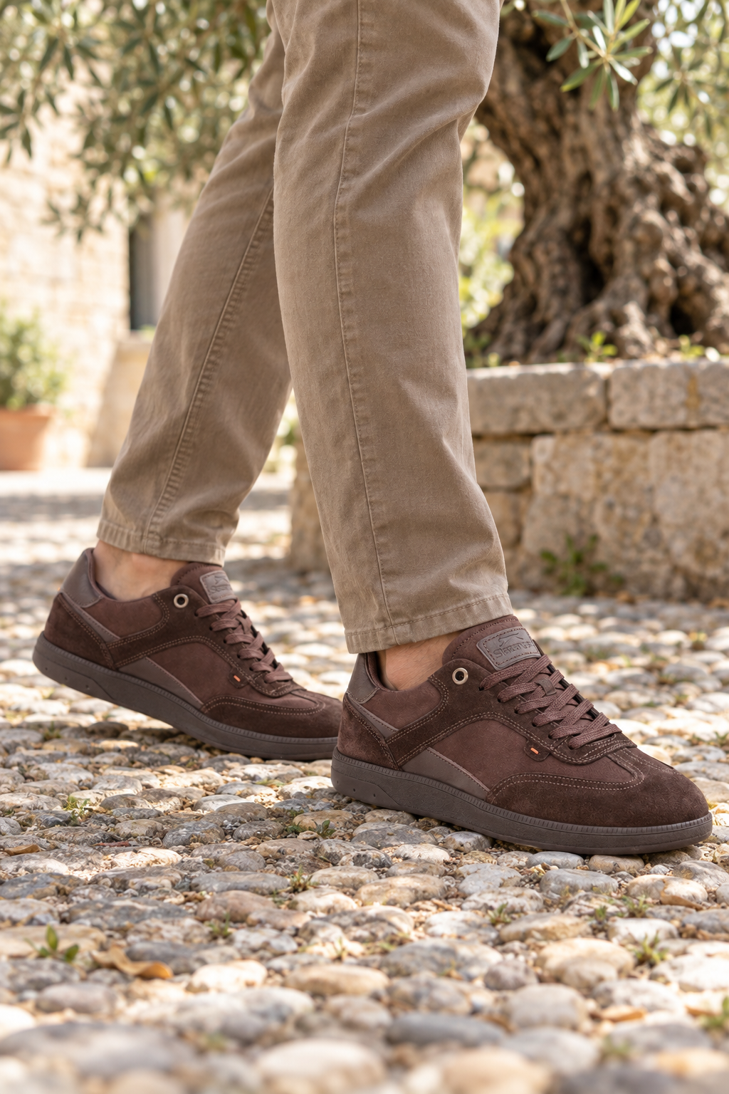 Zapatillas Slazenger Sting — Marrón (hombre), en los pies