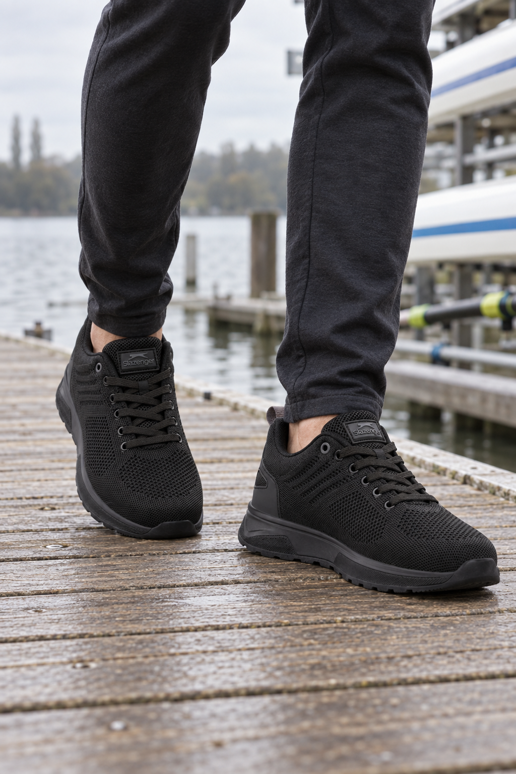 Zapatillas Slazenger Trips — Negro (hombre), en los pies