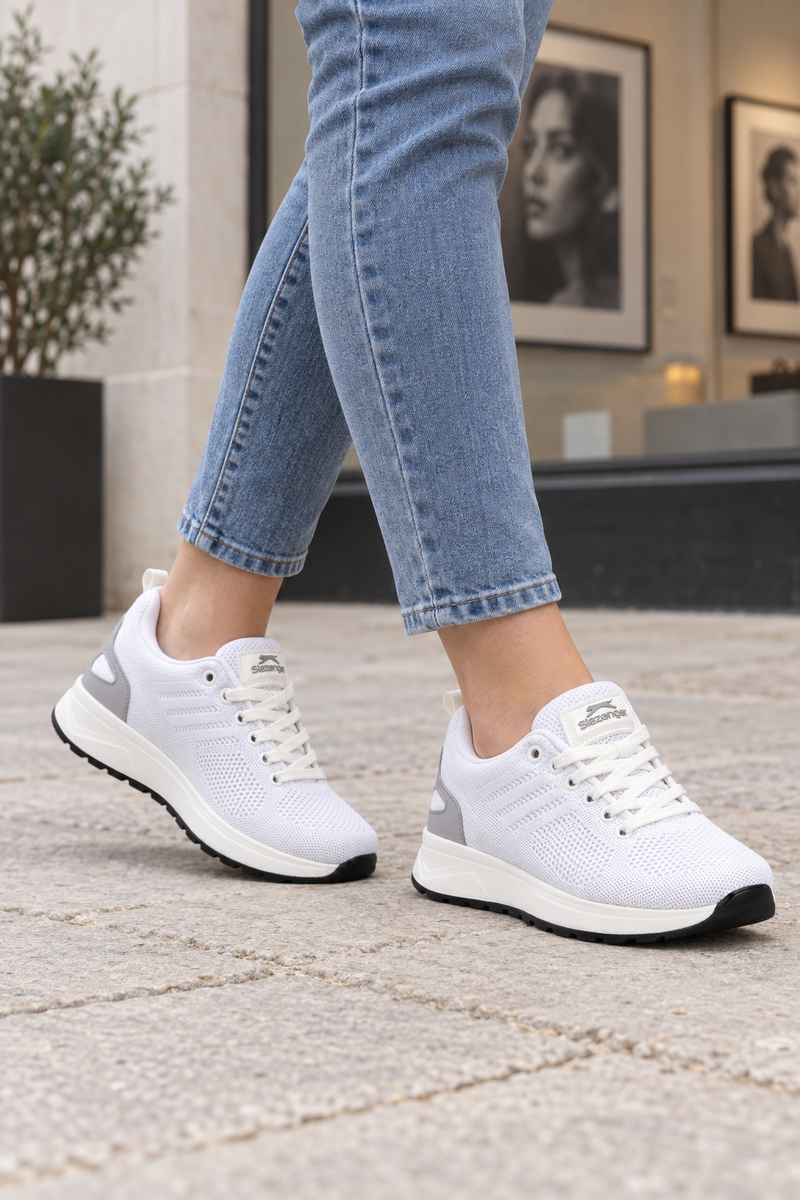 Zapatillas Slazenger Trips — Blanco (mujer), en los pies