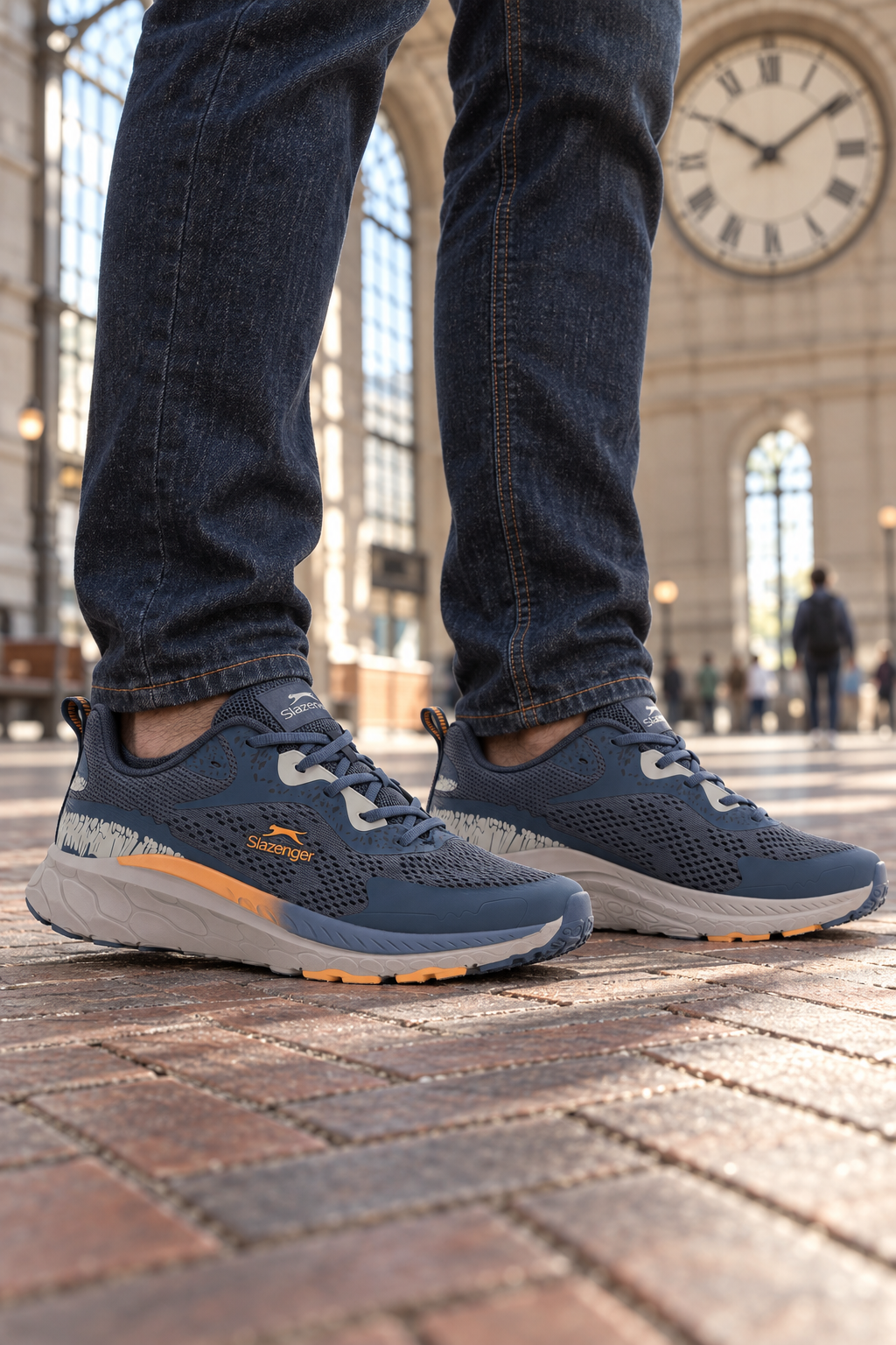 Sneakers Slazenger Warning — Indaco (uomo), indosso