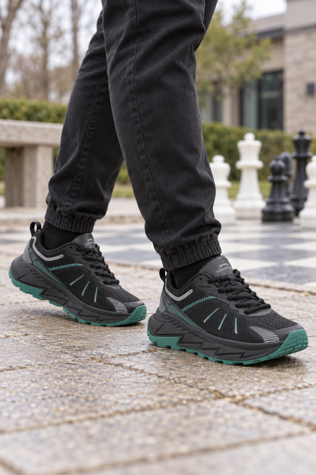 Zapatillas Slazenger Warren — Negro (hombre), en los pies