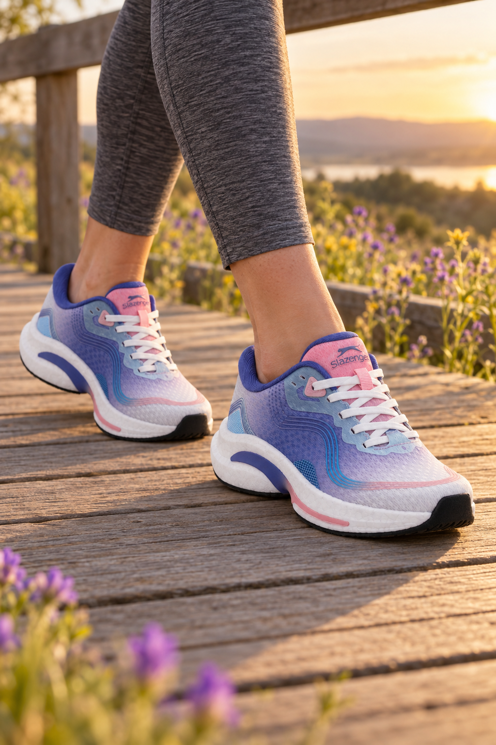 Zapatillas Slazenger Wessel — Morado (mujer), en los pies