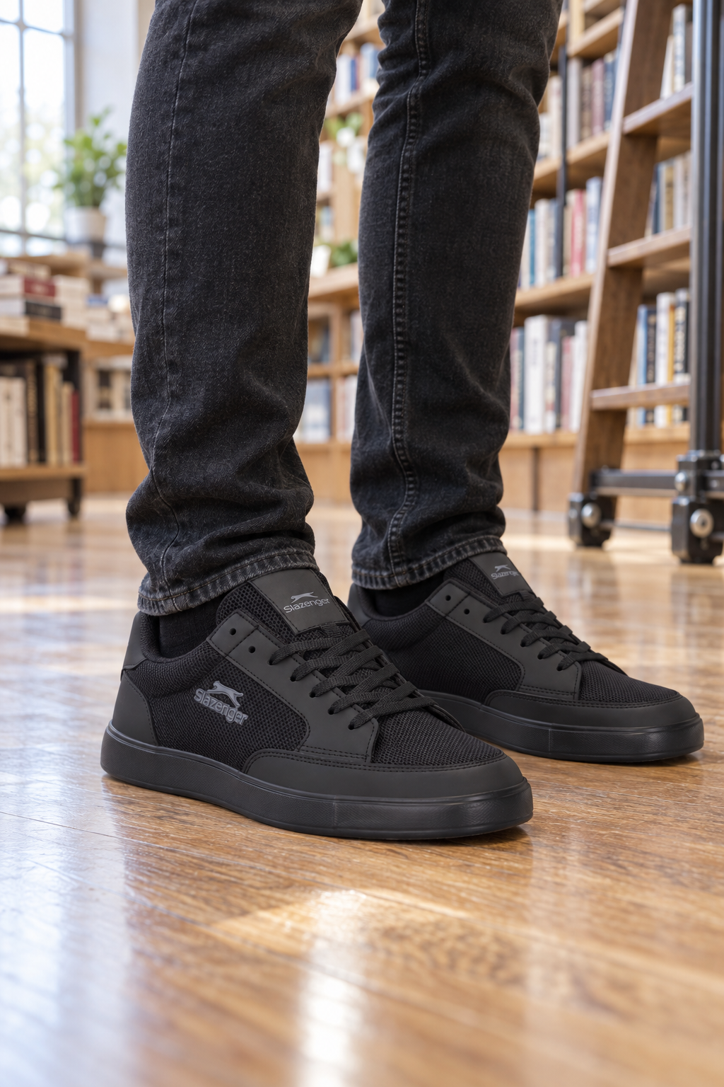 Zapatillas Slazenger Fidel — Negro (hombre), en los pies